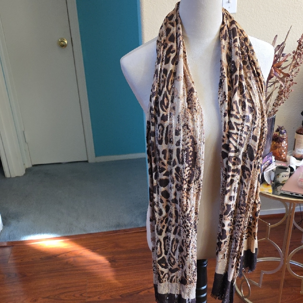 Leopard Print Scarf